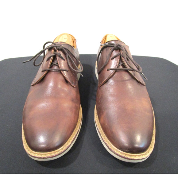 Florsheim Norwalk Brown Leather White Sole Plain Toe Oxford Shoes Men 9.5 M main image 10